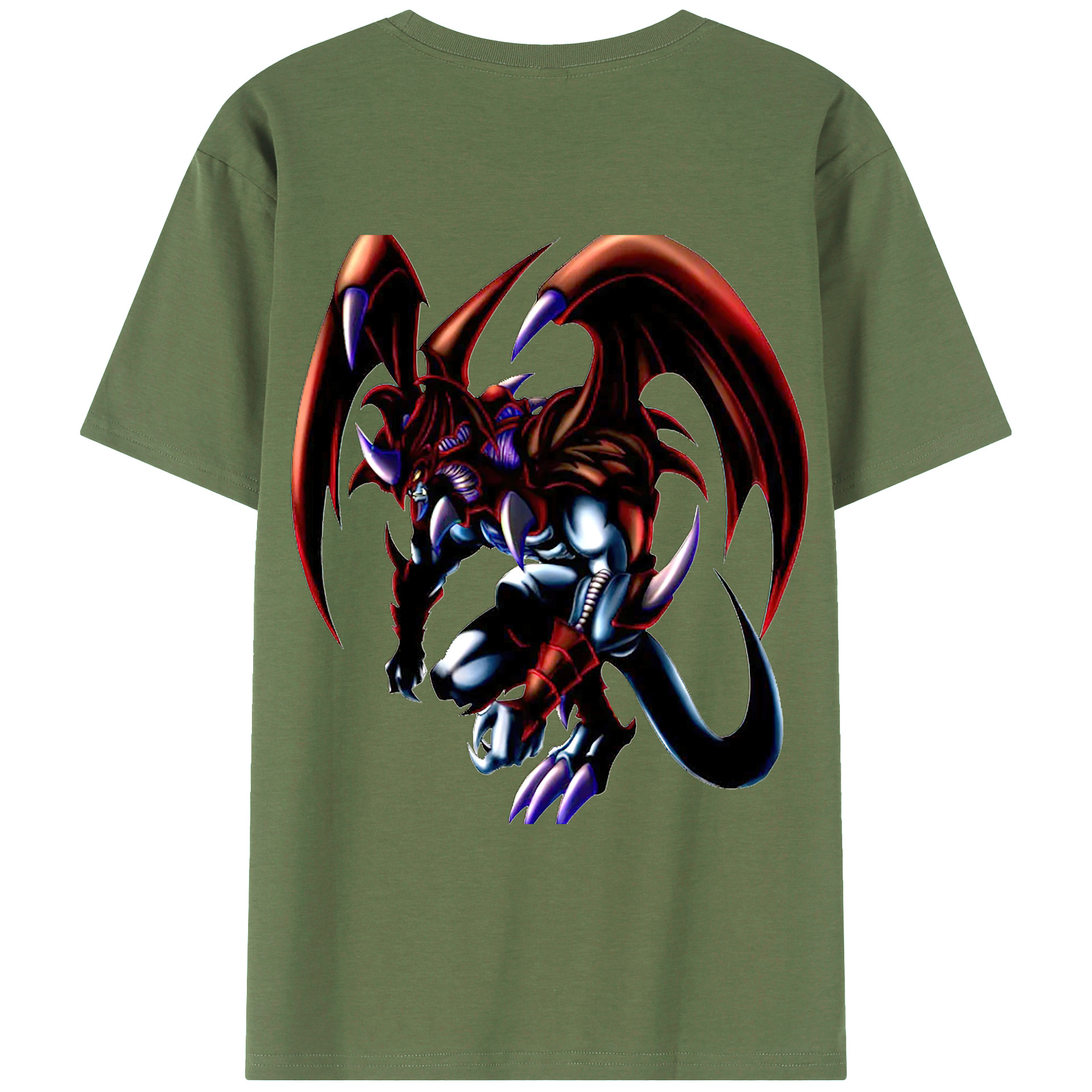 （画像用） 遊☆戯☆王 Yu-Gi-Oh! 綿100％ メンズ半袖Tシャツ（バックプリント） 通気性